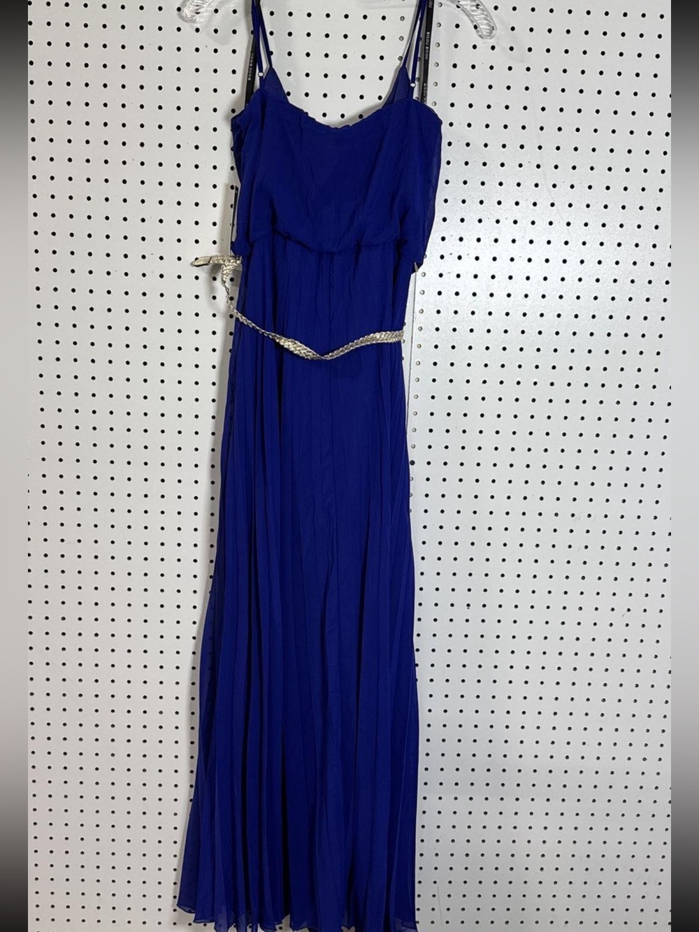 Rich blue maxi gown with belt- nwt! - Picture 2 of 4